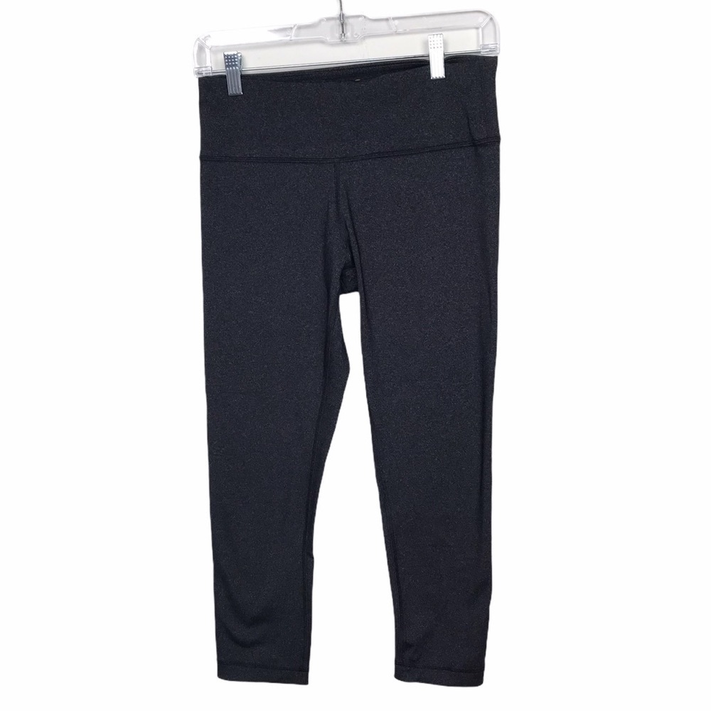 90 Degree By Reflex Gray Capri Leggings